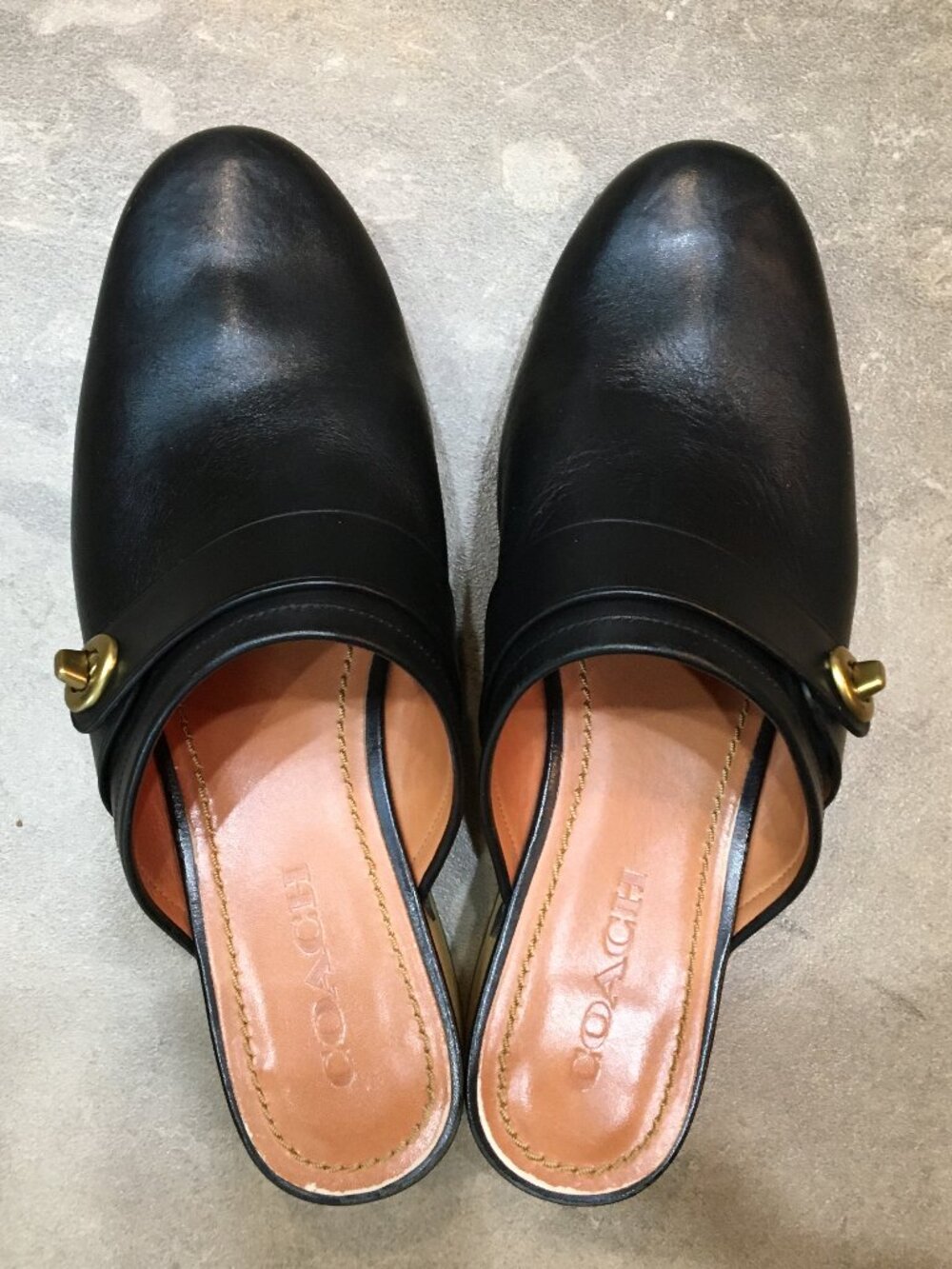 Coach Leather Clogs - Picture 6 of 9